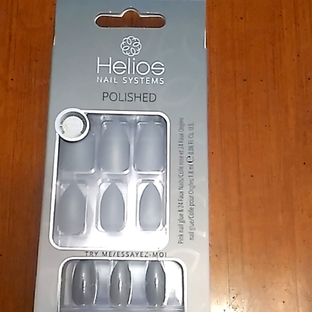 (3/$15) Helios Nail Systems Polished Artificial Nails